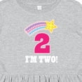 thumbnail image 4 of Inktastic 2nd Birthday 2 Year Old Girls Rainbow Star Girls Toddler Dress, 4 of 5