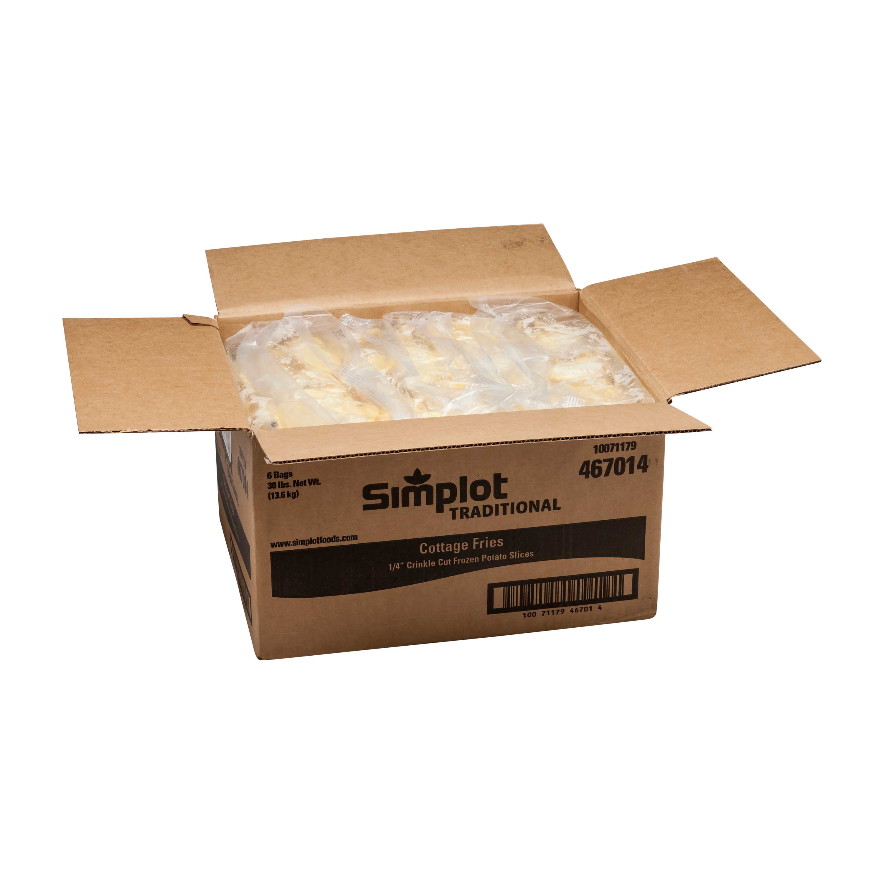 Simplot Traditional Cottage French Fries, 5 Pound - 6 per Case.
