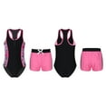thumbnail image 2 of MSemis Kids Girls 2 Piece Tankini Set Rash Guard One-piece Swimsuit, 2 of 5