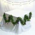 thumbnail image 6 of Purple and Gold Party decorations with Green Tinsel, 6.56Ft Mardi Gras Fringe Garlands, Mardi Gras Party, Gold Party decorations, Festive Hanging decor for Hotel Ball Functions,, 6 of 8