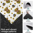 thumbnail image 3 of White Highland Cow Sunflower Hat Pattern Kitchen Rugs Sets Of 3,Kitchen Runner Rugs Non Skid Washable,Decorative Kitchen Floor Mats for Kitchen,Sink,Laundry,17"x30"+ 17"x47" + 17"x59", 3 of 6