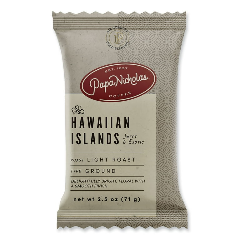 Premium Coffee, Hawaiian Islands Blend, 18/Carton Premium Coffee, Hawaiian Islands Blend, 18/Carton
