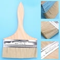 thumbnail image 6 of 6" Wide Bristle Hair Wooden Handle Paint Brush Wall Painting Tool, 6 of 8