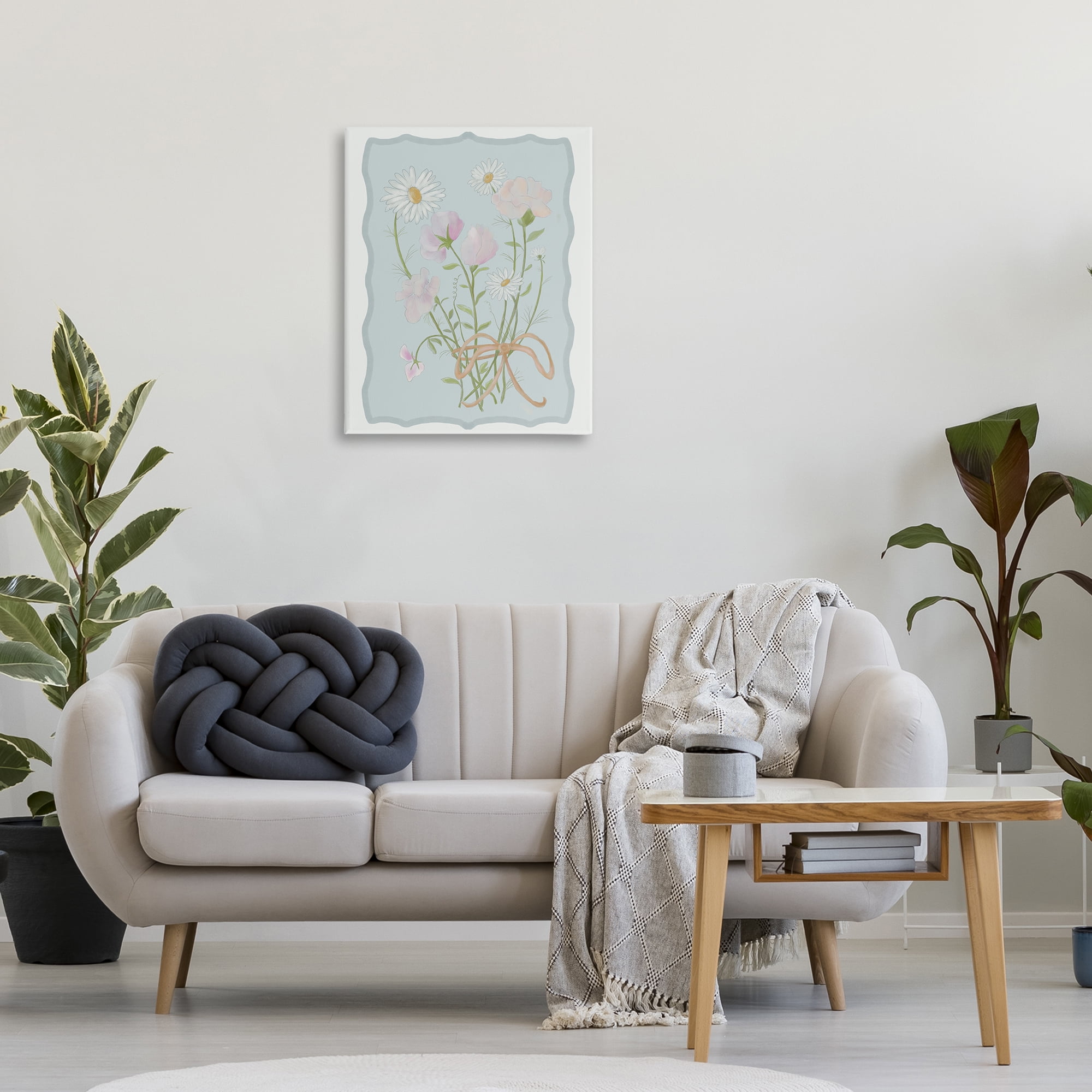 Spring Cottage Clippings Canvas Wall Art, design by Leslie Hermosa
