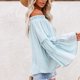 thumbnail image 3 of Blusa encantadora para mujer, blusa acampanada de manga larga, blusa informal para mujer, blusa de manga larga para mujer, rendimiento de alta gama, 3 of 6