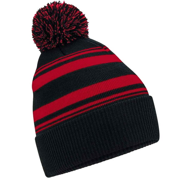 Beechfield Adult Fan Striped Beanie