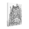 thumbnail image 4 of Trademark Fine Art 'Lotus Cat 2' Canvas Art by Oxana Ziaka, 4 of 4