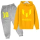 thumbnail image 3 of Conjunto de sudadera con capucha y pantalones largos de moda infantil con la superestrella argentina de fútbol número 10, ropa para niños, primavera y otoño, ropa deportiva Messi, 3 of 5