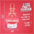 thumbnail image 2 of Nostalgia Retro 3-Tier Lighted Party Fountain, 2 of 9