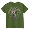 thumbnail image 3 of Abcomgle Mardi Gras Shirts for Girls Size 10-12 Carnival Bownot Beads Tree T-Shirts for Girls Crewneck Short Sleeve Tshirts for Girls Spring Funny Parade Tee Top Girls, 3 of 3