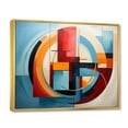 thumbnail image 2 of Designart "Focusing on Geometric Abstraction III" Abstract Spirals Floater Framed Wall Decor, 2 of 7
