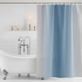 thumbnail image 3 of Blue Grey Ombre Shower Curtain, Waterproof Shower Curtains for Bathroom, Farmhouse Gradient Minimalist Washable Fabric Bathtub Curtain Set Bath Decor with 12 Hooks Stall 36"x72", 3 of 8
