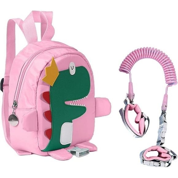 Children'S Backpack,Cartoon School Bags For Girls Boys, Mini Toddler Backpack With Safety Anti-Lost Strap For KidsPink