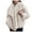 White, variant on Women's Autumn And Winter Coat Color Lapel Long Sleeved Coat Thick Coat