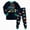 R121-Green, variant on NOLDARES Toddler Boys Pajamas Cotton Long Sleeve 2 Piece Planet Pjs Sleepwear Set Soft Comfortable Boys Pajamas Kids,Black,9-10 Y