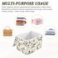 thumbnail image 7 of Storage Box With Lid 16.5x12.6x11.8In Foldable Stacked Household Storage Box Coral Roses, 7 of 7