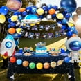 thumbnail image 6 of Outer Space Party Decorations, 109pcs Space Birthday Decorations Set Includes Galaxy Birthday Banner Balloons Tablecloth Cake Decorations etc Space Themed Party Decorations, 6 of 9