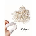 thumbnail image 4 of Lits de Doigts Jetables Beauté Spécial Broderie Acné Protection des Bouts Protection du Travail Lits de Doigts Épaissis Blanc 200 Pcs, 4 of 5
