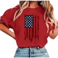 thumbnail image 5 of Lumosvexa Summer Plain Short Shirt Sleeved Womens Casual T-Shirt Tops Crew Neck T-Shirt Red Size L, 5 of 6