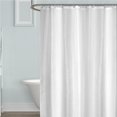 thumbnail image 4 of Ounissouiy Cortina de ducha gruesa de Color sólido, tela de poliéster impermeable, revestimiento de cortina de baño con ganchos, cortina de ducha de Juegos de accesorios de baño Blanco, 4 of 8