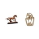 thumbnail image 1 of Figura Decorativa De Caballo, Escultura Coleccionable Para Escritorio, Estantería, Sala De Estar O Decoración Del Hogar. Estatua Abstracta De Pareja, Escultura Creativa De Resina Para, 1 of 8