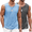 Grey\light Blue, variant on COOFANDY Gym Workout Sleeveless Tops for Men 2 Pack Muscle Fitness Tank Top Bodybuilding Tee