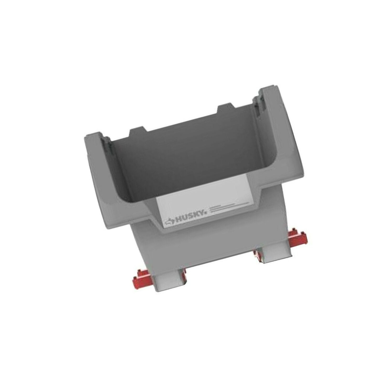 Husky Stackable 9 in. Click Bin, Gray (4Pack)