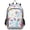 Ocean Shells, variant on Backpack for 6-12Y,17L Lightweight Travel Daypack with Reflective Strips & Chest Strap Nylon Green-heart Print