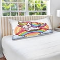 thumbnail image 4 of Cartoon Unicorn Gallops on Rainbow Plush Pillow Cases Standard Size Ultra Soft Warm Pillowcases with Zipper 20"x26", 4 of 9