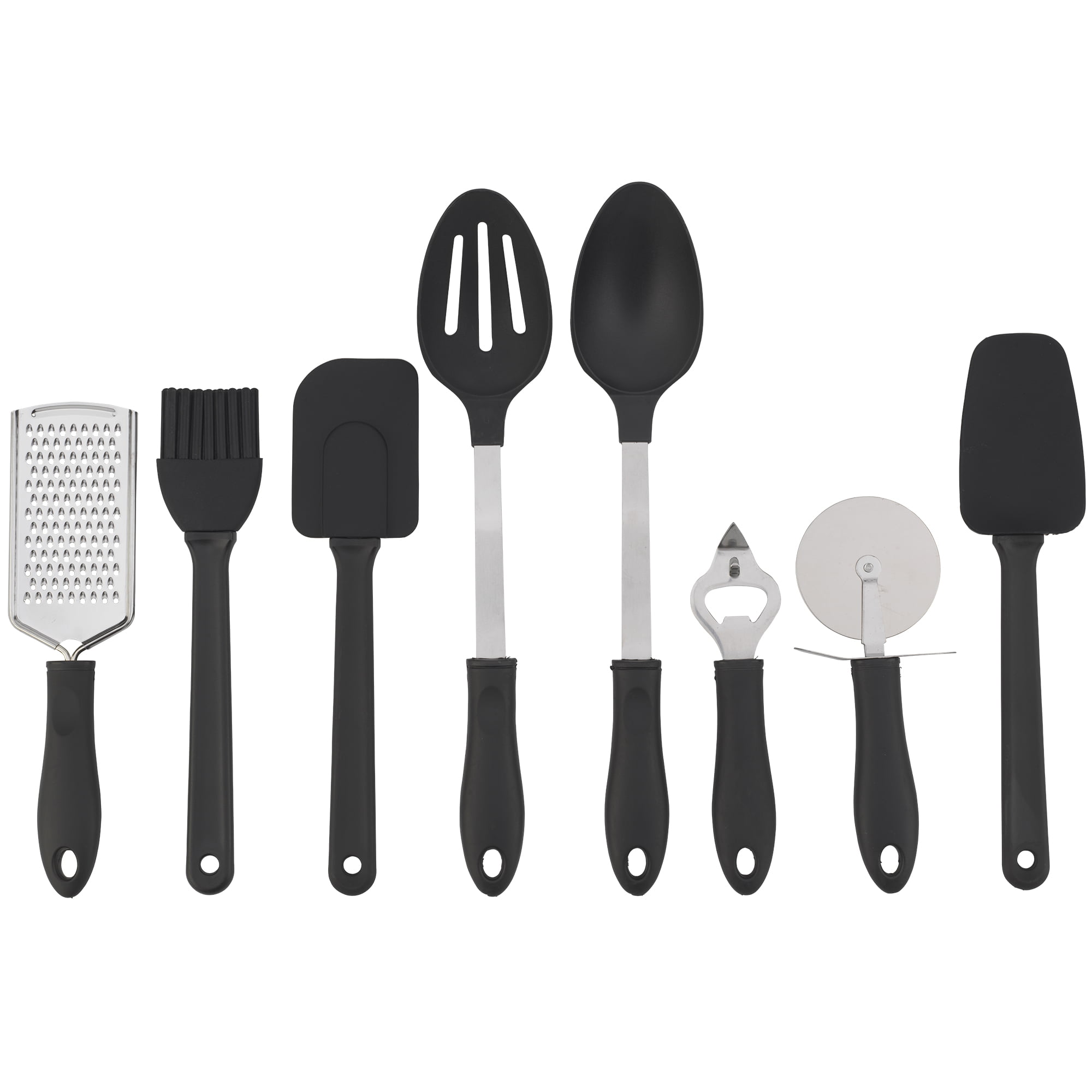 Mainstays Complete Kitchen Gadget Set in Storage Tray - Black & White - 1 Each