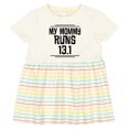 thumbnail image 3 of Inktastic Mommy Runs Half Marathon Girls Baby Dress, 3 of 5