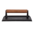 thumbnail image 1 of Griddle Press, Grill Press Rectangular Even Heat Transfer Heat Resistant Handle  For Camping For Grilling For Barbecue 10x20CM, 1 of 8