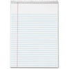 TOPS Docket Wirebound Legal Writing Pads - Letter 70 Sheets - Wire Bound - 0.34" Ruled - 16 lb Basis Weight - 8 1/2" x 11" - 11" x 8.5" - White Paper - Perforated, Hard Cover, Stiff-back, Spiral Lock