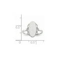 thumbnail image 5 of 14K White Gold Ring Band Signet 14.5x7.0mm Open Back, Size 8, 5 of 5