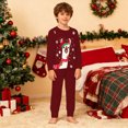 thumbnail image 5 of Bainana Kids Christmas Pajamas Unisex Animals Print Long Sleeve T-Shirt Pants Homewear Boys And Girls Stylish Fit Matching Set, Size 4-5 Years, 5 of 8