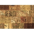 thumbnail image 1 of Ahgly Company Indoor Rectangle Patchwork Brown Transitional Area Rugs, 5' x 8', 1 of 4