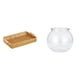 thumbnail image 1 of Cestas De Frutas Tejidas, Cuenco Para Aperitivos, Para Escritorio, Transparente, Para Pecera Pequeña, Adorno Redondo Pequeño, Pecera Para Acuario, Florero Para Oficina, 1 of 8