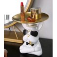 thumbnail image 3 of Key Tray Statue, Decorative Statues, Home Decoration, Ancient Greek Statue,Desktop Decorations, Polyresin Sculpture (Dog), 3 of 5