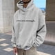 thumbnail image 4 of MHFRRA Sudadera con Capucha y Estampado de Moda para Hombre Gris, 4 of 4