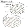 thumbnail image 3 of Stainless Grill Grate Extra Thick Round Grill Grates Replacement With Handle For Picnic & Outdoor Cooking, 3 of 6