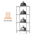 thumbnail image 3 of M MZG Unidad de Estantería de Metal Resistente, Capacidad de 1000 lbs, Estantería de Despensa de Cocina, Cromo, 13.7" D x 23.6" W x 53.4" H, 3 of 7