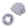 thumbnail image 4 of BYHONG Women's Slouchy, Stretch Turban Hat, Scarf & Glove Set, Purple, 1 Pack, 4 of 4