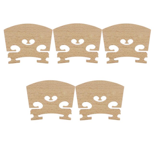 5 piezas de puente para violín de madera de arce para violín 4/4 de tamaño completo