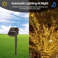 thumbnail image 4 of Guirnalda Solar Exterior, 10M 100LED Guirnalda Solar Exterior Impermeable 8 Modos Decoración de Alambre de Cobre Impermeable para el Hogar, Jardín, Terraza, Fiesta, Fiesta (Paquete de 2, Blanco, 4 of 5