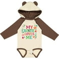 thumbnail image 3 of Inktastic My Auntie Loves Me Girls Girls Long Sleeve Baby Bodysuit, 3 of 5