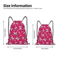 thumbnail image 5 of Yiaed Butterfly Print Drawstring Bags Drawstring Backpack Bulk String Back Pack Gym Sport Bag-Small, 5 of 5