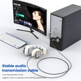 thumbnail image 4 of shiyou-USB to Audio Jack Adapter, USB Male to 3.5mm Male AUX Stereo Audio Converter, Nylon Braided USB AUX Cable Compatibility with PC, Laptop, Windows, Mac OSX,Linux,Home Stereo,Headphone,Speaker, 4 of 4