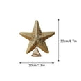 thumbnail image 3 of Christmas Tree Topper, CXALSSY Christmas Tree Star, 8.7 Inch Gold Tree Topper for Indoor Outdoor Decoration, Unique Luxury Christmas Tree Toppers 2024, 3 of 7