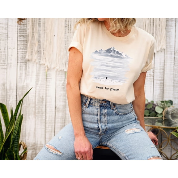 Moonlight Apparel Meant For Greater Shirt, Funny Meme Tee, Viral Motivational T-Shirt, Lonely Penguin Graphic Tee, Funny Nihilist Hiking Shirt for Adventurer