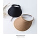 thumbnail image 3 of Sombrero para el sol con tapa vacía, sombrero para el sol, verano para niños, para cubrir la cara, viaje, todo fósforo, playa, aleros grandes, sombrero de paja con protección solar para exteriores en, 3 of 6